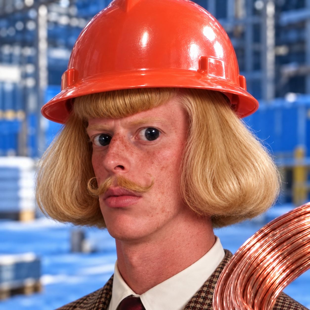 Copper Phil on the factory floor